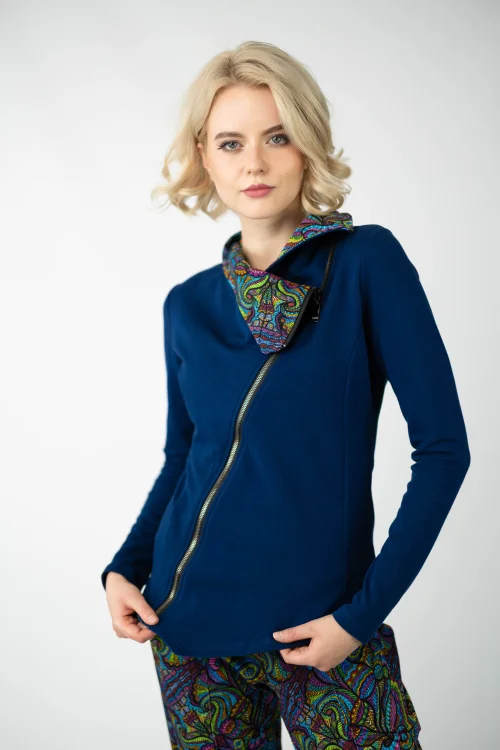 bluza asymetryczna granatowa zapinana na zamek  kolekcja MIST marka VIPPI design (11).jpg