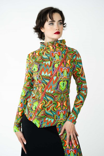 Bluza asymetryczna kolorowa "MEXICO" 