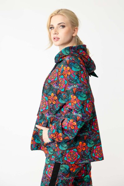 Bluza z kontrą kolorowa "SECRET"