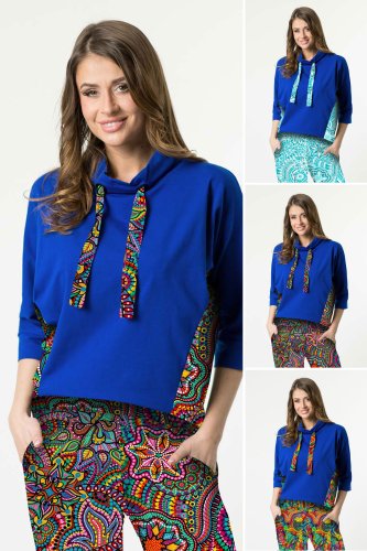 Bluzka kimonowa sportowa chabrowa - WZOR DO WYBORU