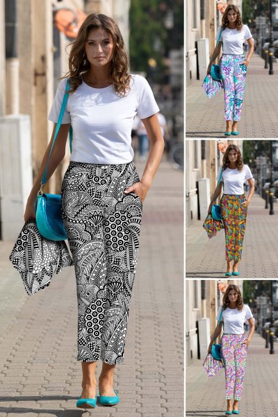 Spodnie wąskie w kant  - WZÓR DO WYBORU