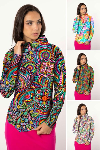 Bluza asymetryczna kolorowa - WZÓR DO WYBORU