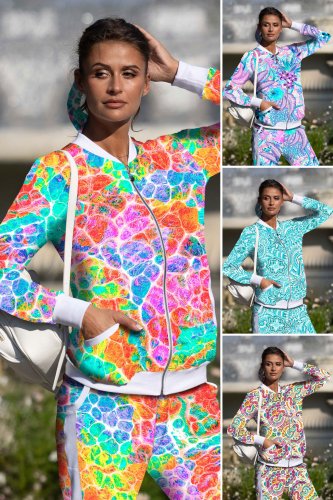 Bluza bomberka rozpinana, stójka  - WZÓR DO WYBORU