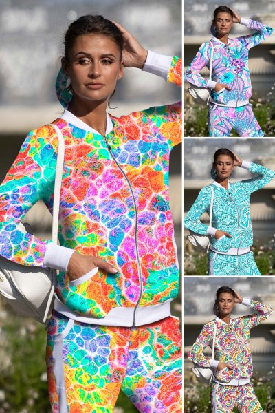 Bluza bomberka rozpinana, stójka  - WZÓR DO WYBORU