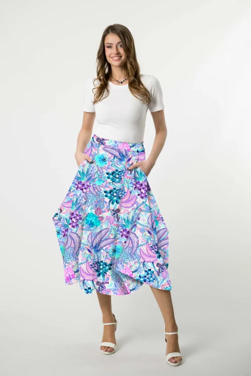 bluzka klasyczna biała krotki rękaw i spódnica midi origami  kolekcja SAKURA white marka VIPPI DESIGN.jpg