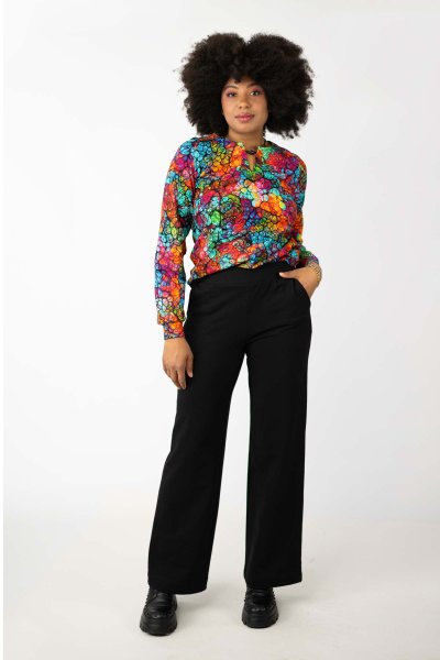 Spodnie dresowe proste, czarne "BASIC"