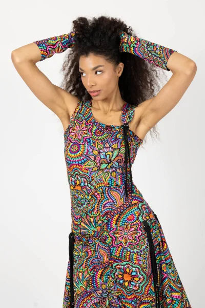 Rękawiczki mitenki długie "CONFETTI"