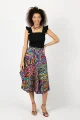 Spódnica midi origami "CONFETTI" duży wzór  