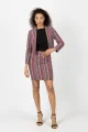 Spódnica mini prosta "CONFETTI" paski  
