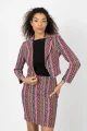Żakiet crop "CONFETTI" paski  