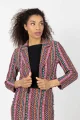 Żakiet crop "CONFETTI" paski  