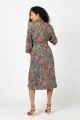 Sukienka wiskozowa midi - kimono "CONFETTI" mix  