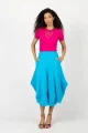 Spódnica niebieska origami "BASIC"  
