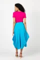 Spódnica niebieska origami "BASIC"  