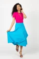 Spódnica niebieska origami "BASIC"  