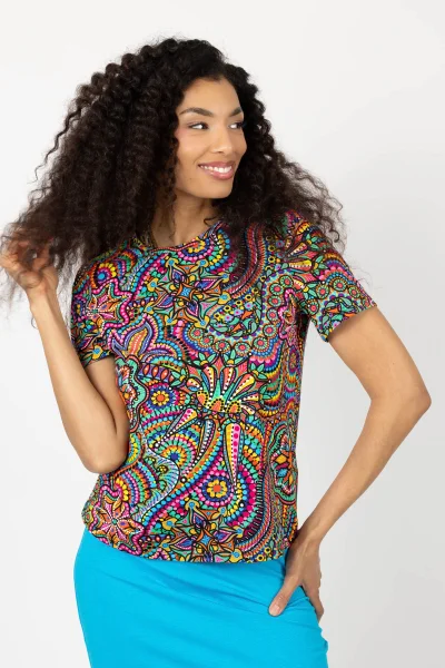 Bluzka luźna krótki rękaw "CONFETTI" 