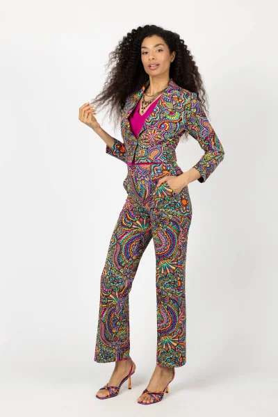 Spodnie szerokie w kant "CONFETTI"