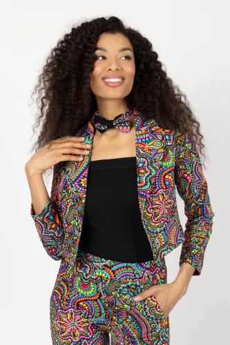 Żakiet crop "CONFETTI" 