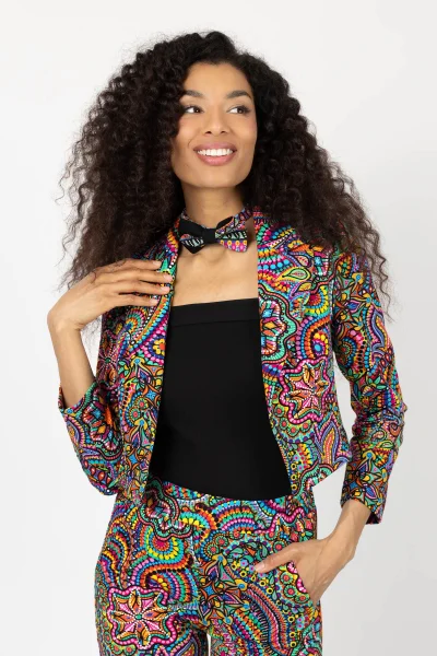 Żakiet crop "CONFETTI" 