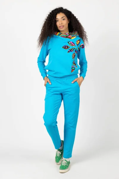 Spodnie luźne niebieskie "BASIC" 