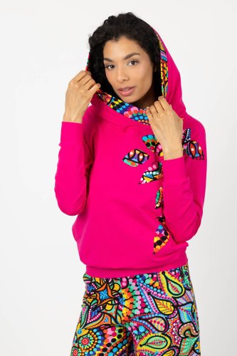 bluza rózowa  z kapturem i aplikacją kolekcja CONFETTI marka VIPPI DESIGN (2).jpg