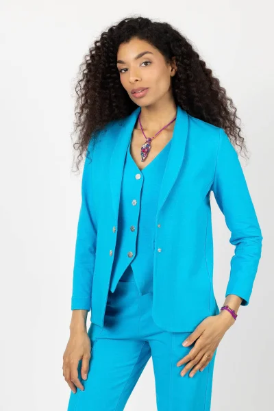 Marynarka krótka niebieska "BASIC"  