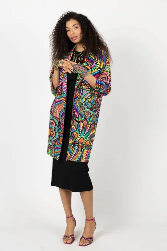 Płaszcz dresowy "CONFETTI" duży wzór