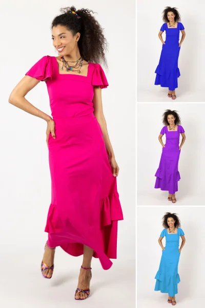 Spódnica długa z falbanami "BASIC"