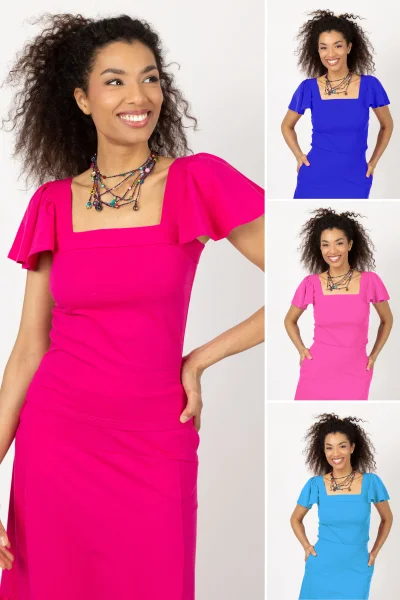 Top na szerokie ramiączka z rękawkami "BASIC" 