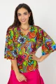 Bluzka wiskozowa kimono dekolt V "DOLCE"   