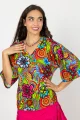 Bluzka wiskozowa kimono dekolt V "DOLCE"   