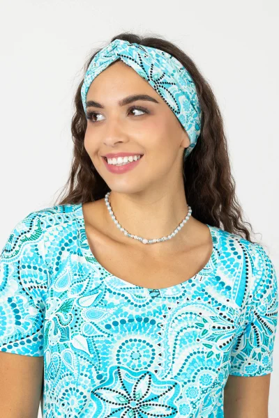 Opaska przekładana  "CONFETTI" blue
