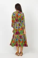 Sukienka wiskozowa midi - kimono "DOLCE"    