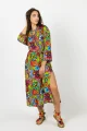 Sukienka wiskozowa midi - kimono "DOLCE"    