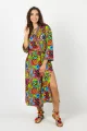Sukienka wiskozowa midi - kimono "DOLCE"    