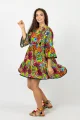 Sukienka wiskozowa mini luźna "DOLCE"   