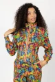 Bluza gorsetowa ze stójką "SEA" multi  