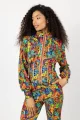 Bluza gorsetowa ze stójką "SEA" multi  