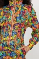 Bluza gorsetowa ze stójką "SEA" multi  