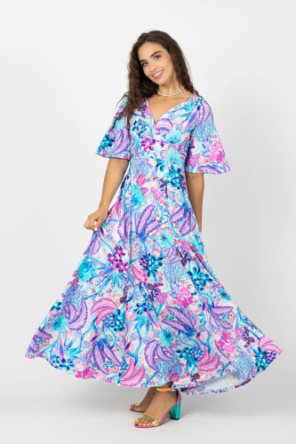 Sukienka długa dekolt rozkloszowana  kolekcja SAKURA white   marka VIPPI DESIGN (9).jpg