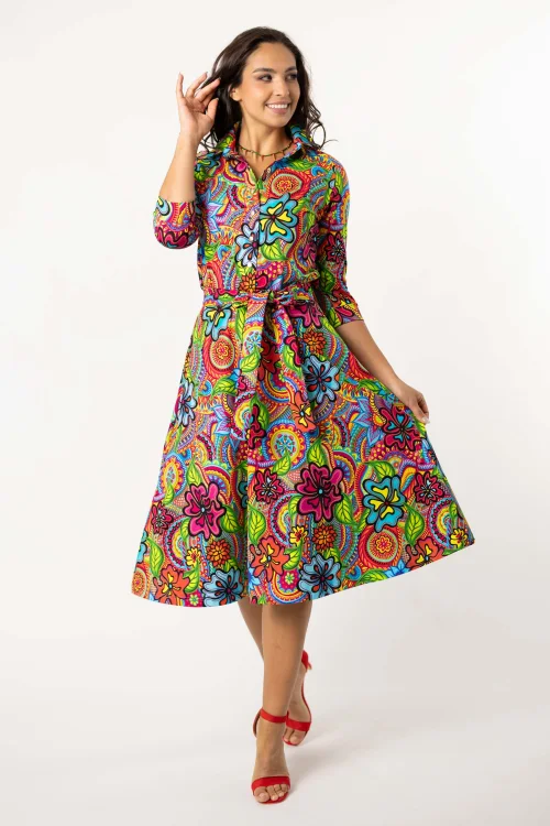 sukienka midi koszulowa krotki rękaw 3,4, kolekcja DOLCE marka VIPPI DESIGN (3).jpg