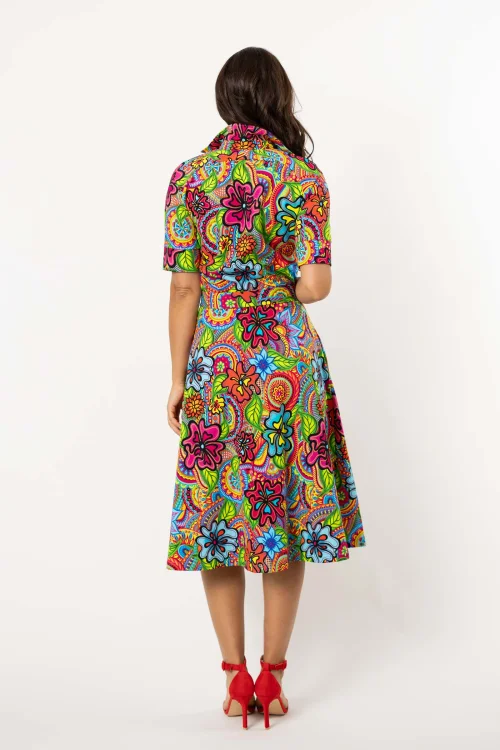 sukienka midi koszulowa krotki rękaw kolekcja DOLCE marka VIPPI DESIGN (6).jpg