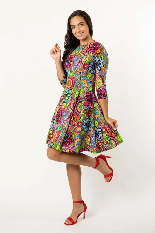 sukienka mini rozkoszowana stójka kolekcja DOLCE marka VIPPI DESIGN (3).jpg