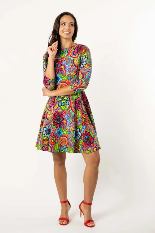 sukienka mini rozkoszowana stójka kolekcja DOLCE marka VIPPI DESIGN (5).jpg