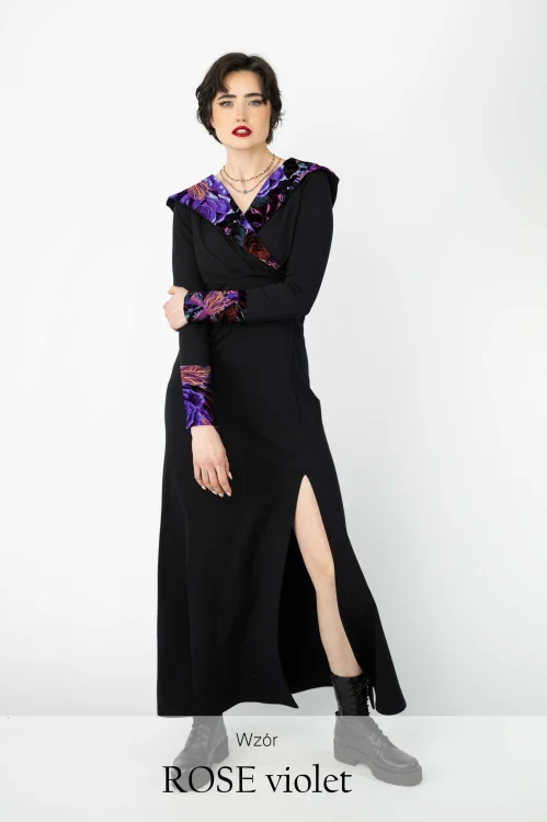 sukienka-czarna-długa-z-rozporkami-i-kapturem-dekolt-V-kolekcja-ROSE-violet-marka-vippi-design.jpg