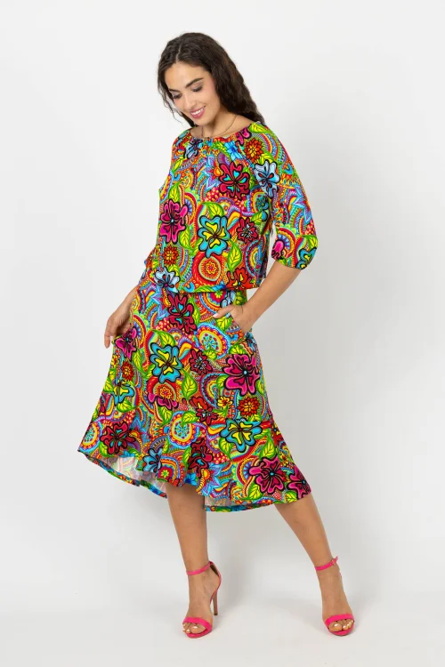 bluzka wiskozowa z dekoltem z gumką I spódnica wiskozowa midi z falbaną   kolekcja DOLCE marka VIPPI DESIGN (11).jpg