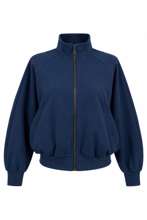 bluza nietoperz -granatowa z-rozetą-na-tyle--marka-vippi-design-.jpg