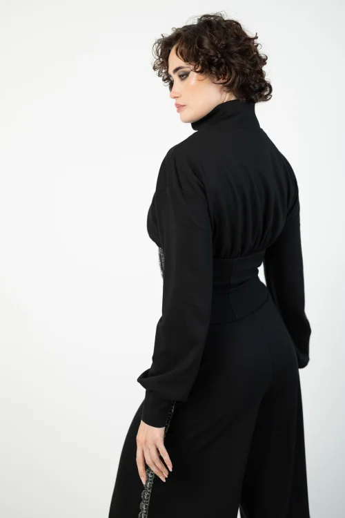 bluza gorsetowa ze stojką  ze srebrnymi lampasami   marka VIPPI DESIGN  (9).jpg
