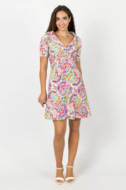 sukienka-mini-z-kołnierzem-kolekcja-PARADISE-Vippi-Design