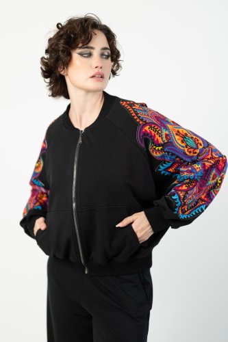 bluza nietoperz z aplikacjami  na rękawch kolekcja MEXICO violet  marka VIPPI DESIGN (3).jpg